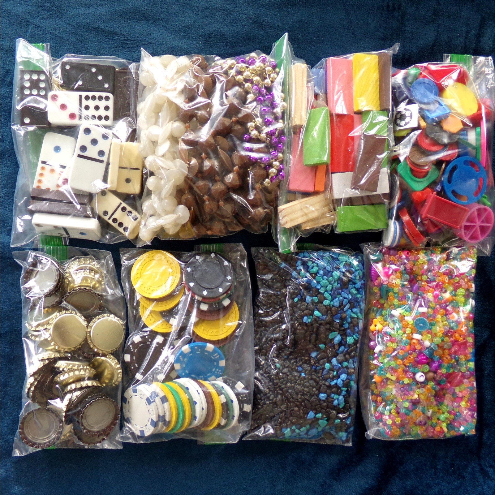 Collage Artist Bulk Supply Lot: 9 LB Box Odd Unique Mixed Craft Supplies Art Set