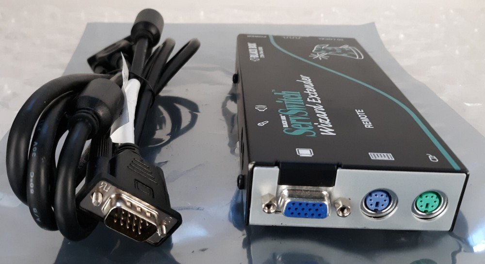 Black Box ServSwitch Wizard Extender Remote ACU5112A w/ VGA Cable