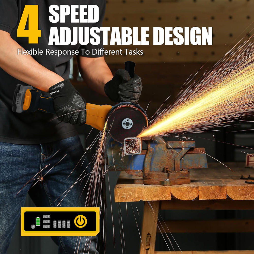 FOR DEWALT 20V MAX Cordless Angle Grinder with Slide Switch 4-1/2"/5" Tool Only