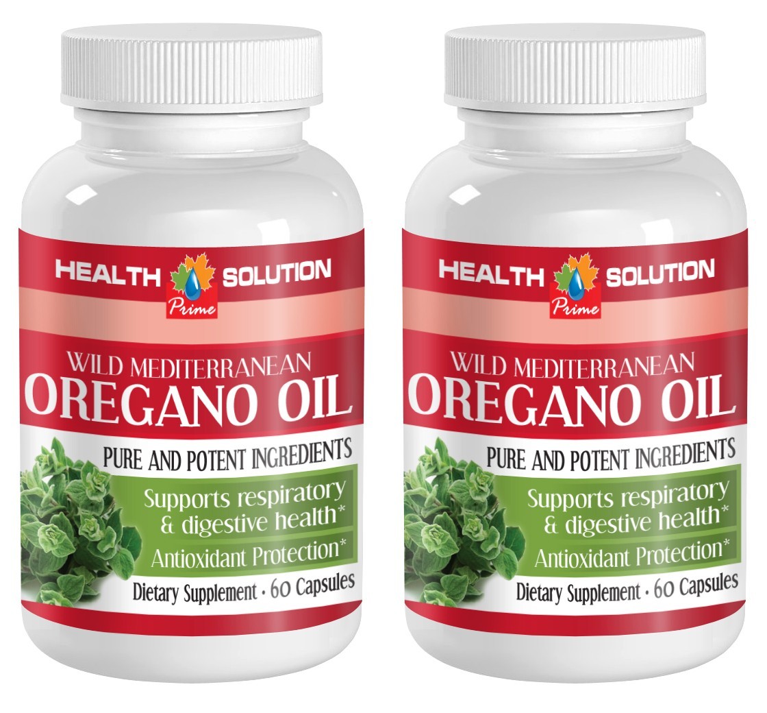 OREGANO OIL, WILD MEDITERRANEAN (2 BOTTLES, 120 CAPSULES) FREE SHIPPING