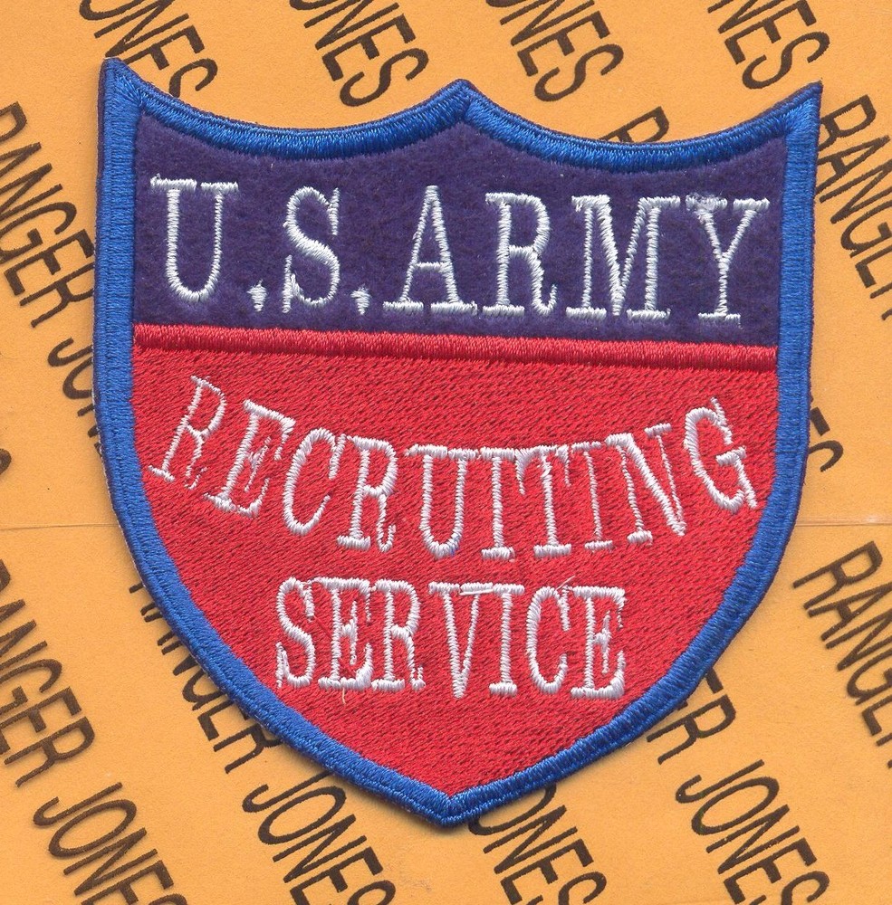 U.S. Army Recruiting Service Command Type 1 shield 3.25" patch