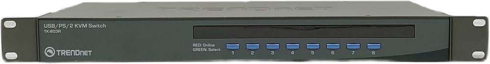 TRENDnet TK-803R 3-Port KVM Switch for Multiple Computers USB PS/2 VGA