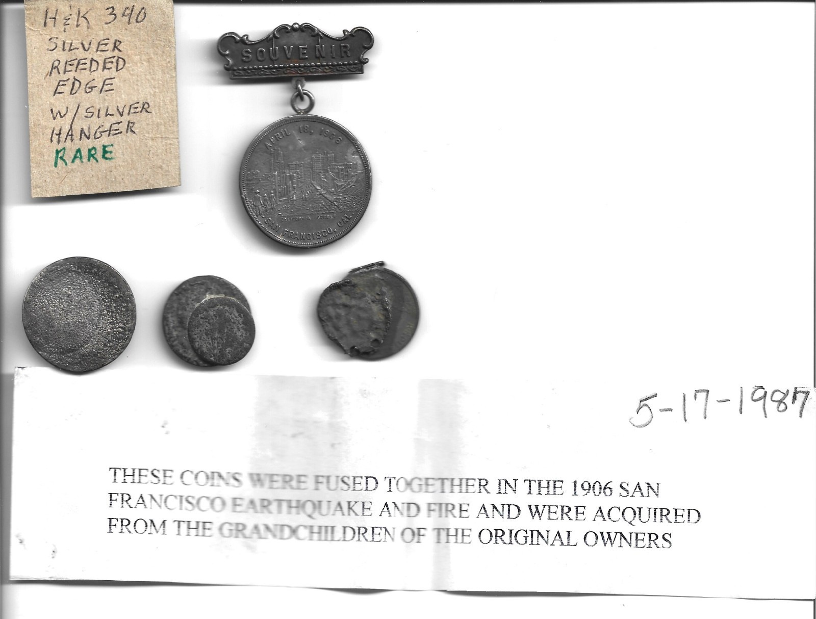 1906 SAN FRANCISCO EARTHQUAKE AND FIRE COLLECTION