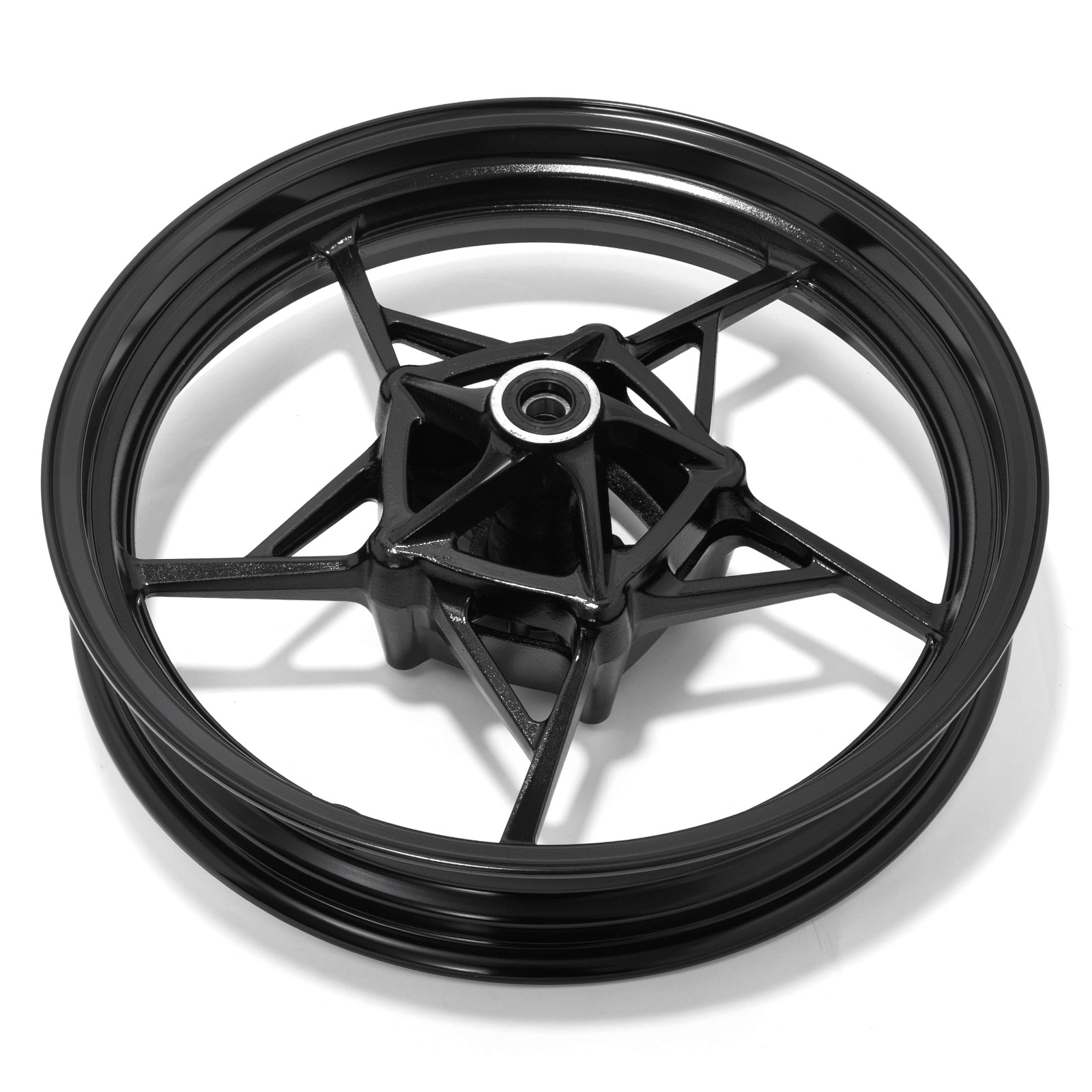 Black 17"x3" Front Wheel Tubeless Rim for Kawasaki Ninja 500R 2024 2025 Z500 SE