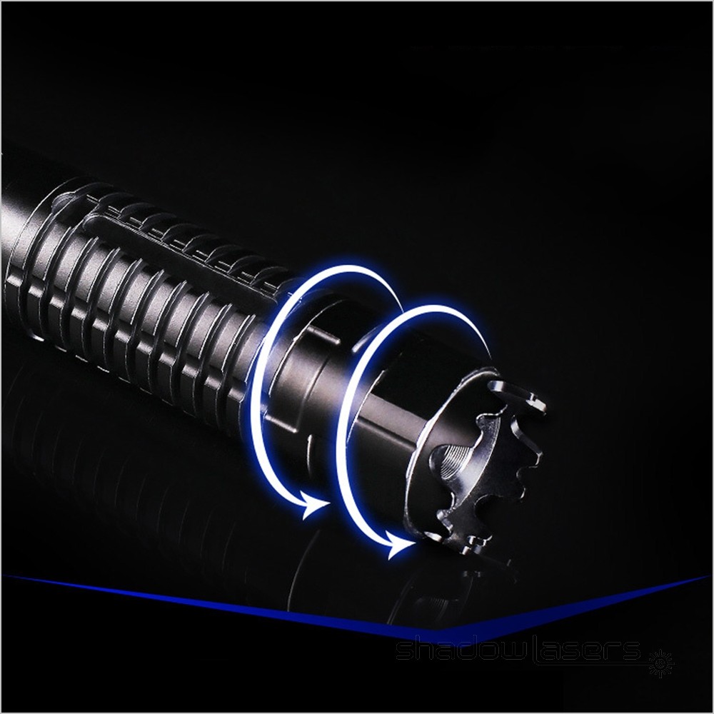 Adjustable Focus 520nm Laser Pointer Light Visible Beam Laser Flashight+Case