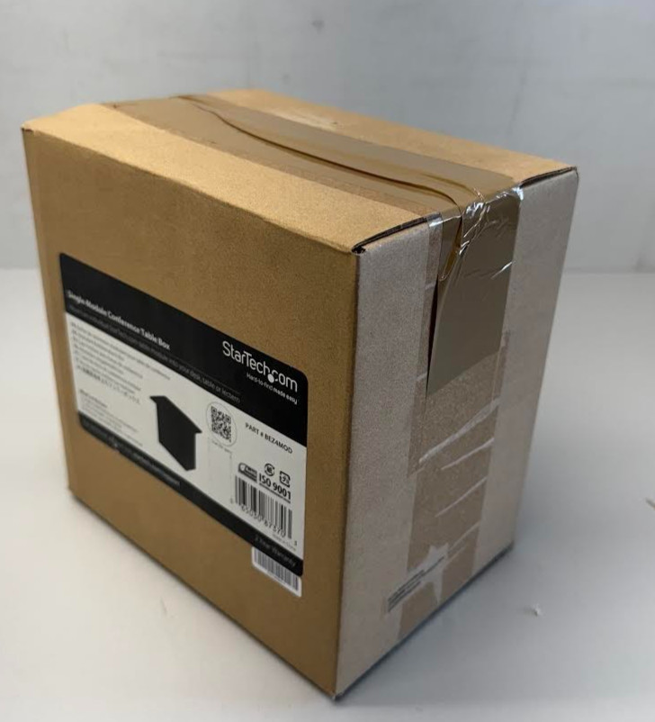 Startech BEZ4MOD SINGLE-MODULE CONFERENCE TABLE CONNECTIVITY BOX - NEW OPEN BOX
