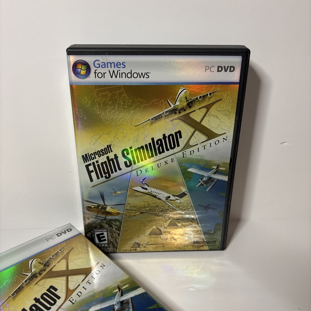 Microsoft 2006 Flight Simulator X Deluxe Edition PC Game Windows