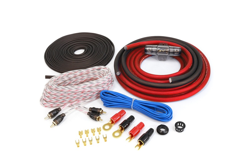 Red KCA Complete 4 Gauge Amplifier Installation Wiring Kit