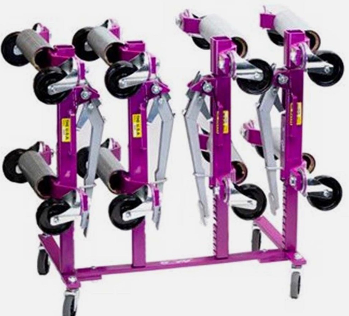 GoJak G567R Car Wheel Dolly Jack Mobile Rolling Storage Rack
