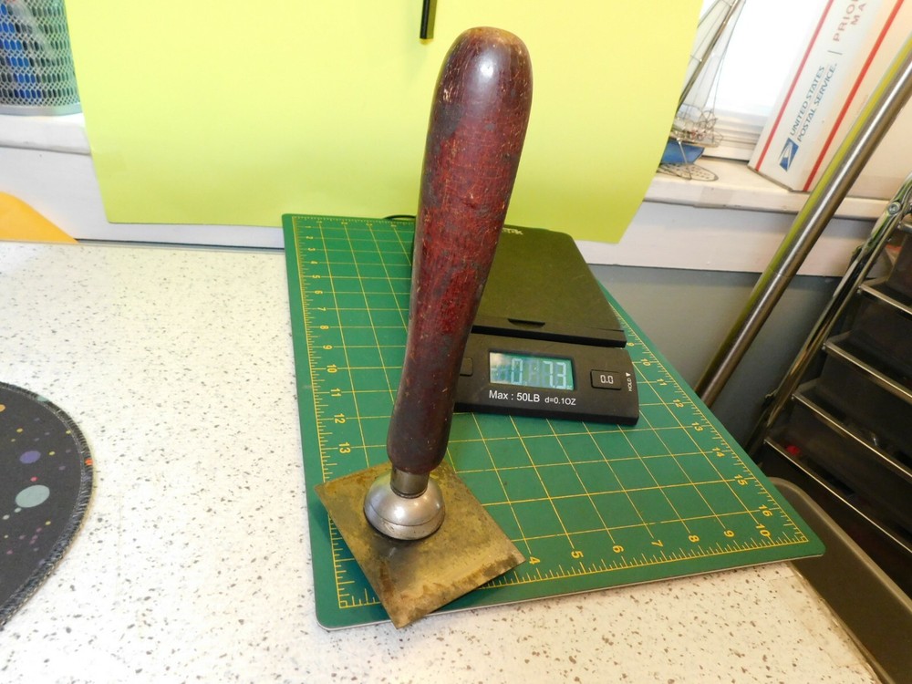 Vintage 9.5" Wood Handle Adjustable Blade Dunlap Cabinet Scraper