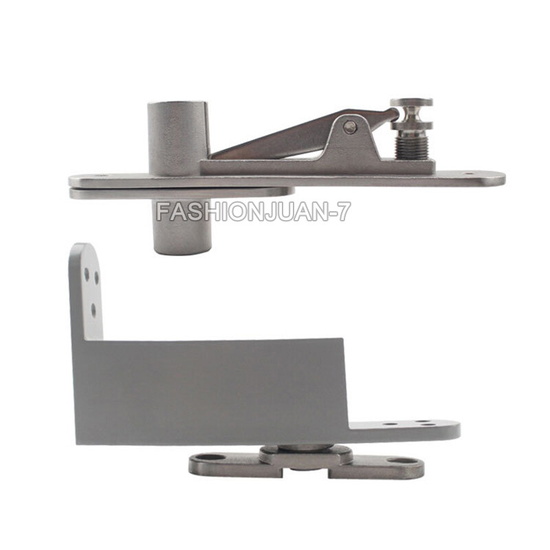1Set Heavy Door Pivot Hinges Hydraulic Buffer Positioning Self Close Door Hinges