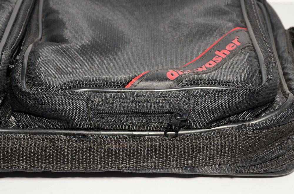 Discwasher CD Player Case Strapped Carrying Case - Black Nylon