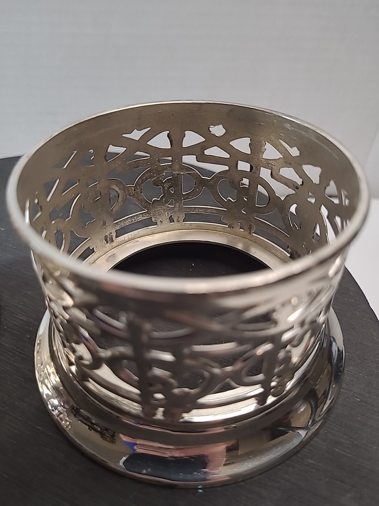 Vintage Silver Plated Candle/Cup Holder FB Rogers Pattern. Qty 2