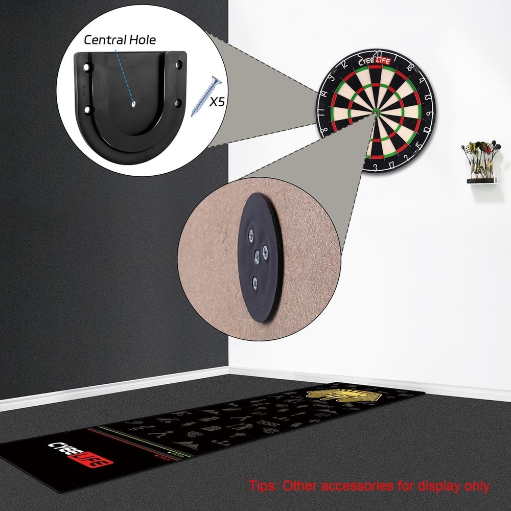 Complete Dartboard Mounting Kit - High-Quality Bracket for Various Applications