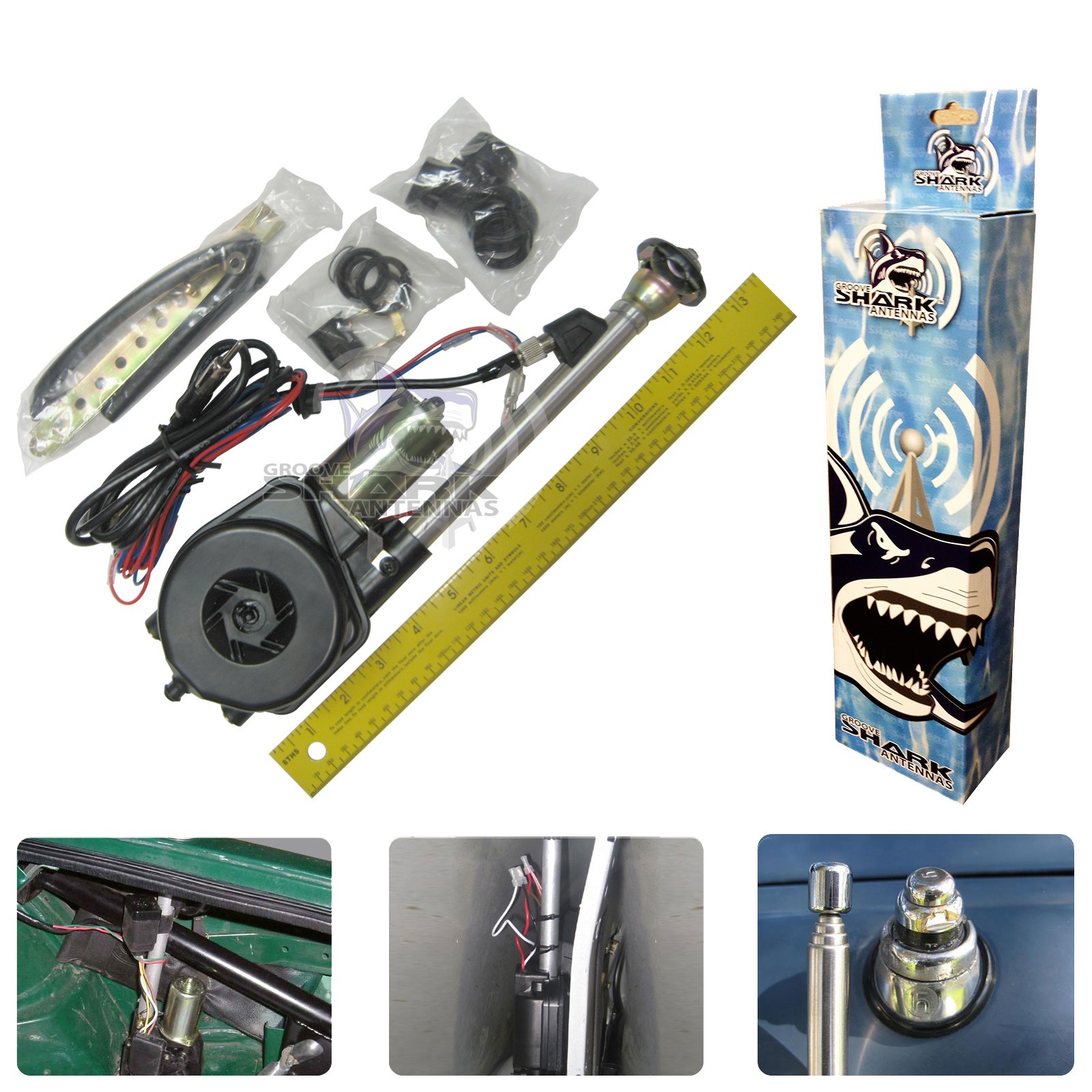 Power Antenna Kit - 1982 thru 1992 Pontiac Firebird AM FM Car Radio