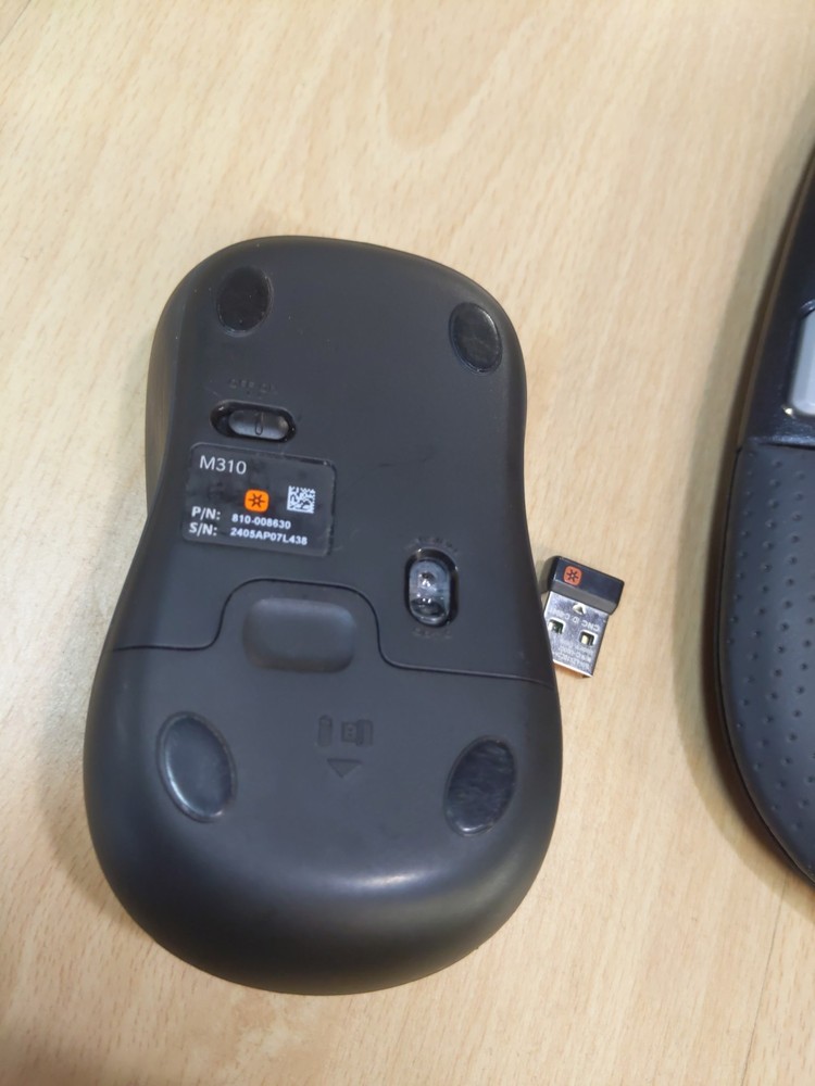 Logitech Wireless Wave Keyboard K350 & Mouse Set + M310 Mouse + USB Dongle E