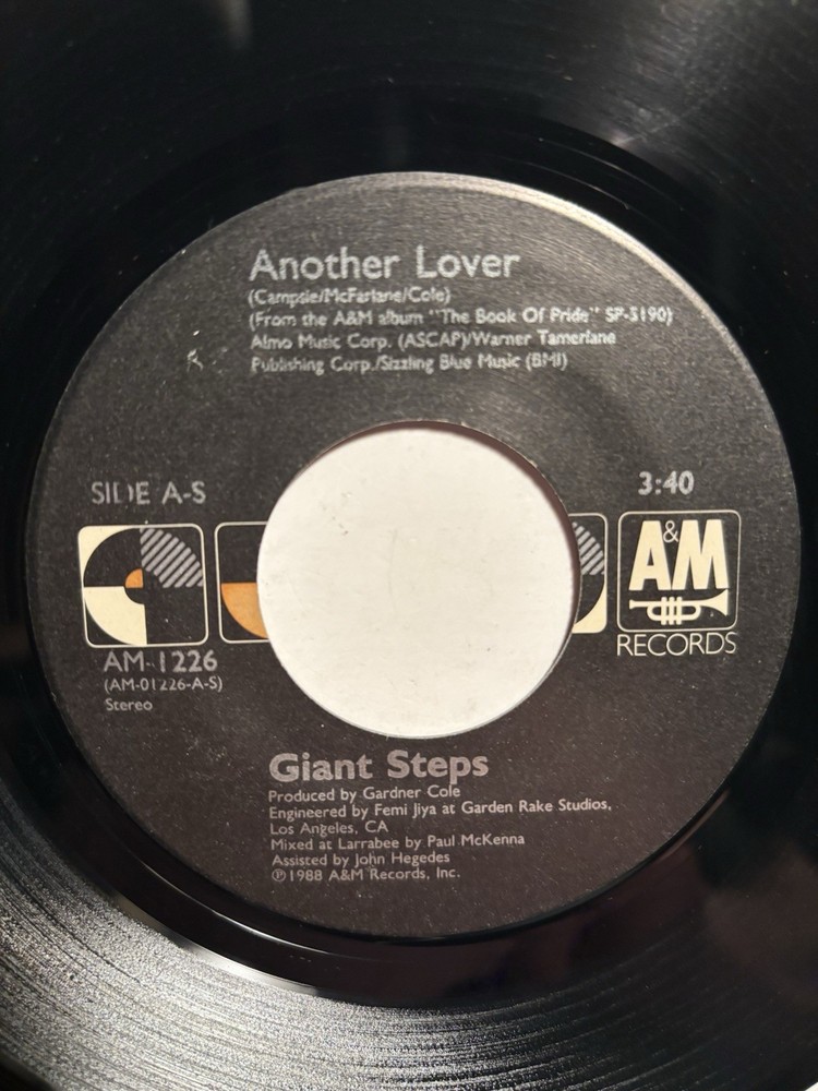 Giant Steps “Another Lover” A&M 7” 45 Strong VG+