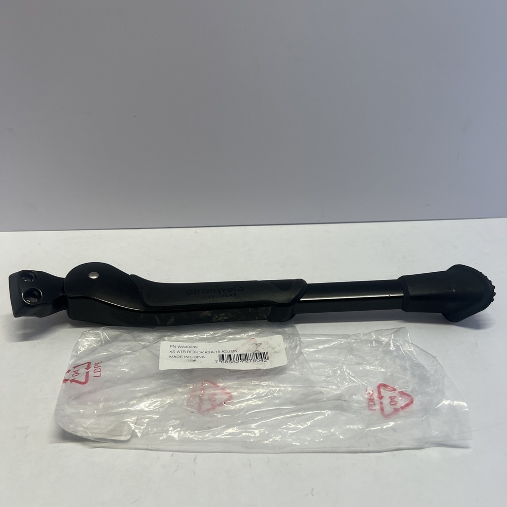 Kickstand Atran Velo Cyclelab Direct Mount 18” Adjustable Threaded Black