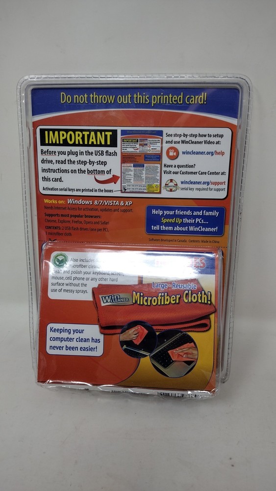 Win Cleaner USB-One Click, Fast & Easy Computer Clean,Optimize, Repair & Protect