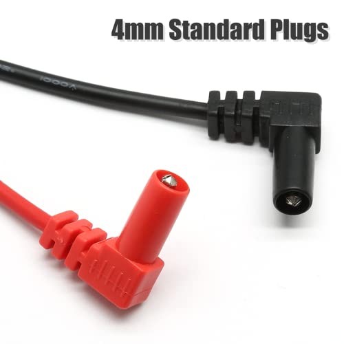 2pcs Multimeter Test Leads, Electrical Meter Test Leads Probe, Right Angle