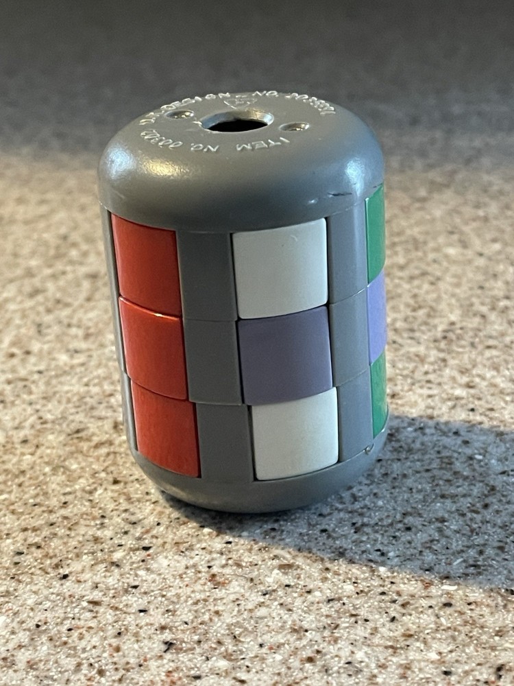 Magic Puzzle Cylinder Pencil Sharpener  Vintage