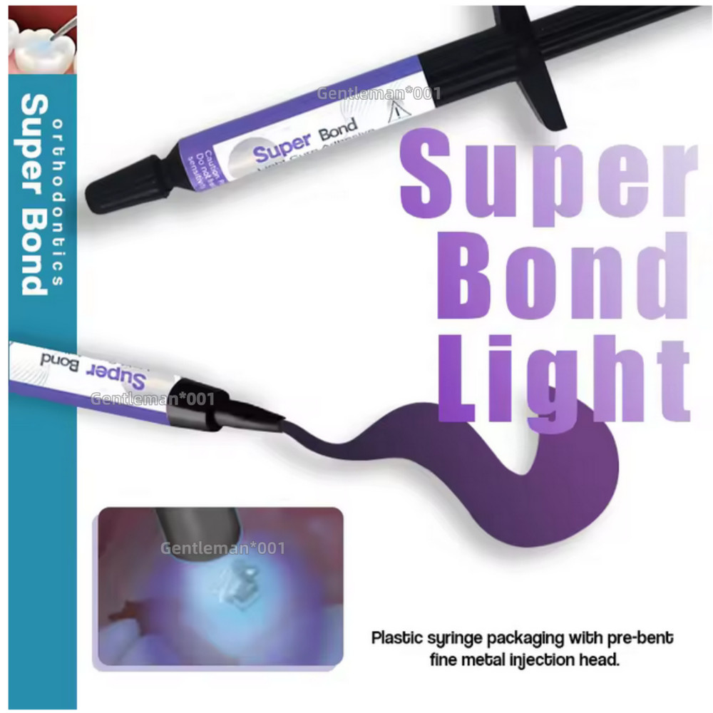 Dental Orthodontic Super Bond Light Curing Composite Resin Direct Paste Adhesive