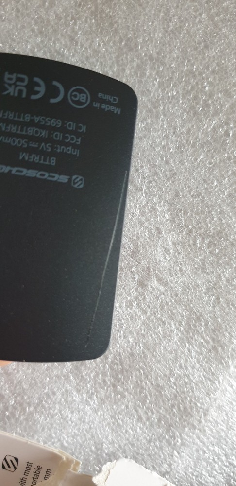 Scosche Bluetooth Wireless Rechargeable Audio Transmitter / Receiver - Black