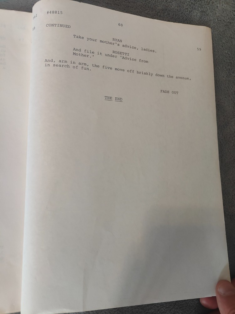 Rosetti and Ryan "Ms. Bluebeard" Tv Show Script 1977 Crime Show S1 E4