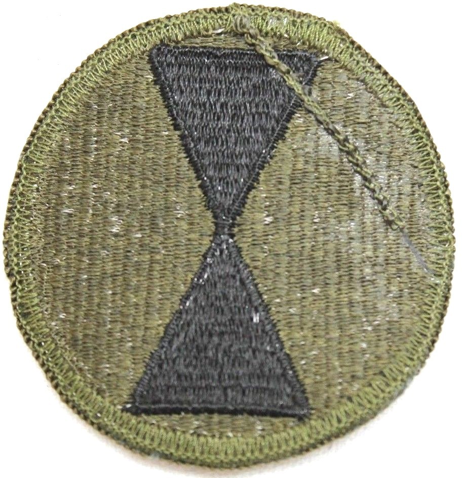 US Army 7th Infantry division patch green subdued 3" each P7167