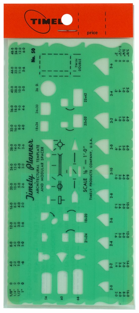 Timely Planner Architectural Template & Modular Spacer No. 50 Discontinued
