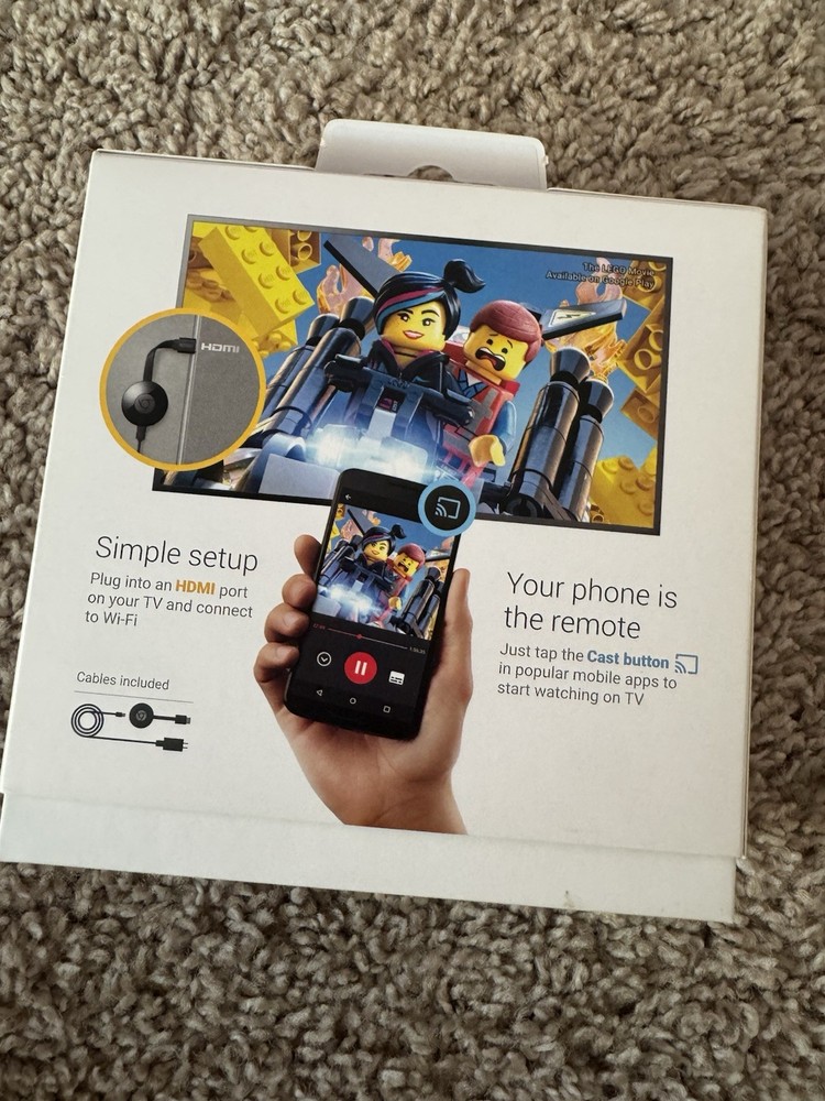 Google Chromecast (3rd Generation) US Power Adapter with Box Model NC2-6A5 & Box