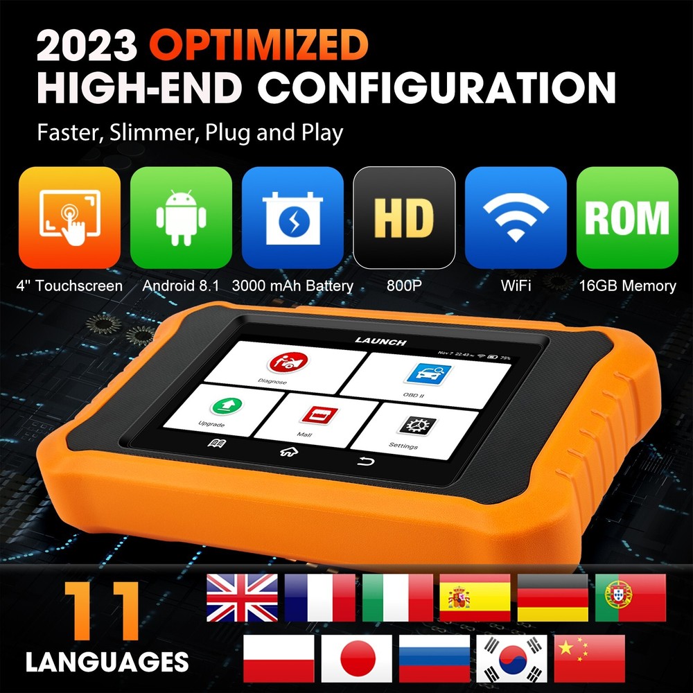 LAUNCH X431 Creader Elite V2.0 for BMW Car Diagnostic Tool Scanner Bidirectional