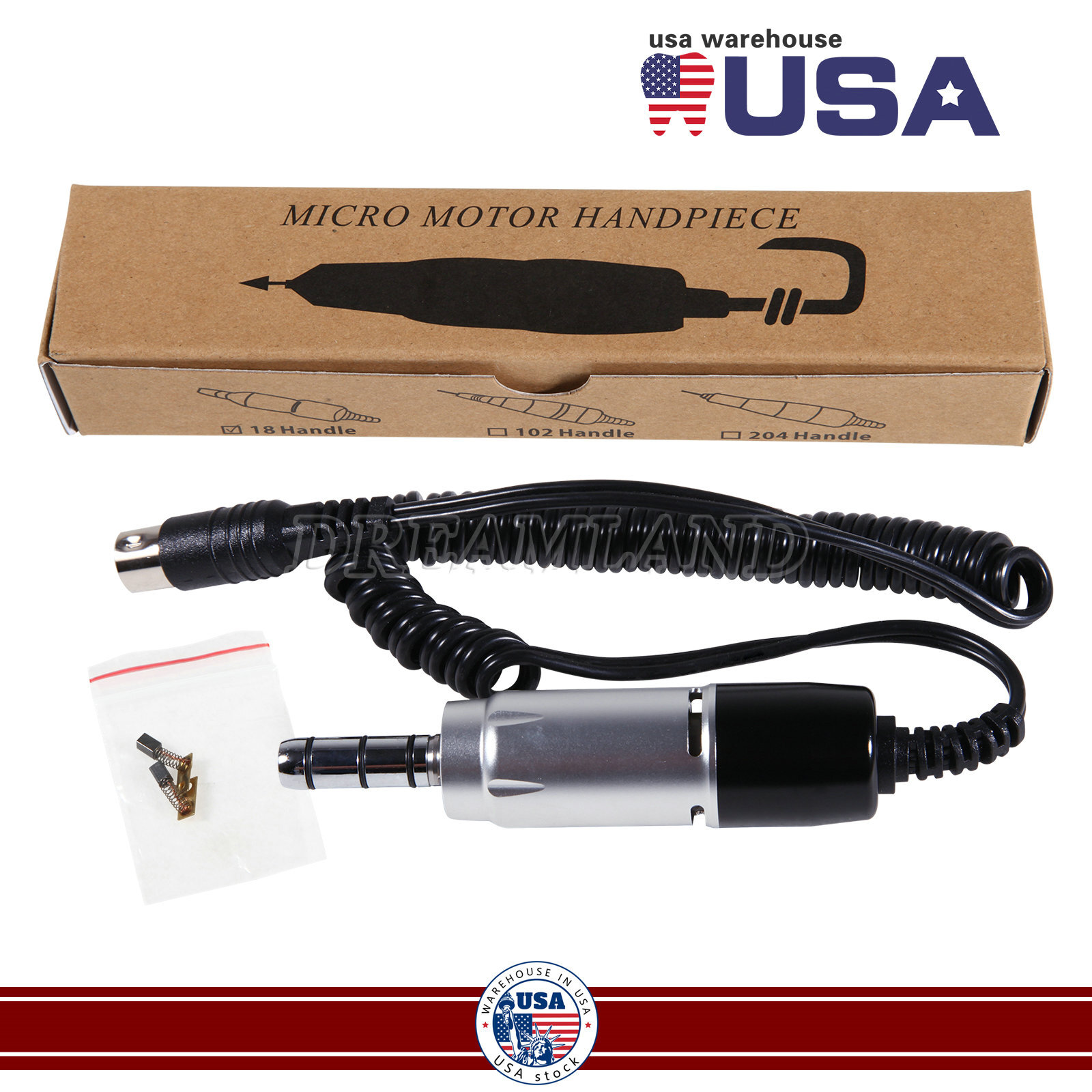 Dental Lab Marathon Electric Micromotor Polishing Unit + 35K rpm Motor Handpiece