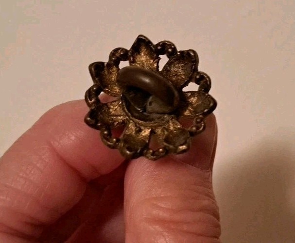 Brass Flower Drawer Pulls Lot Vintage