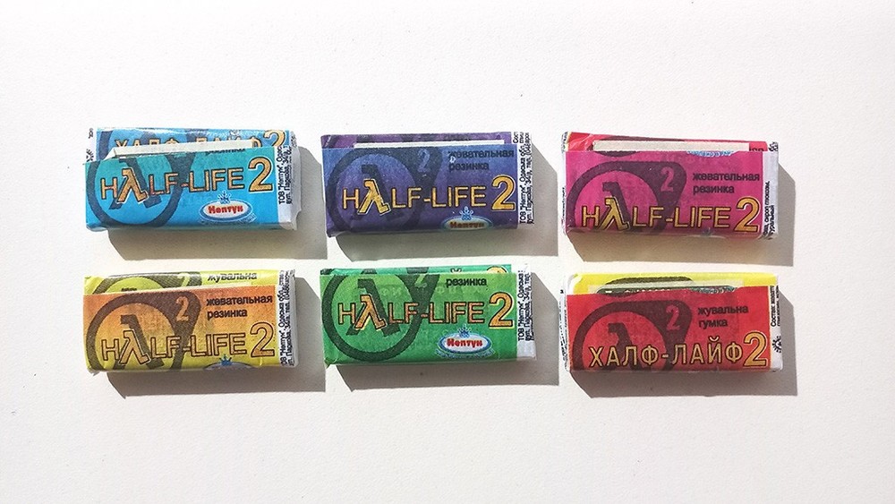 Half-Life 2 Games Unopened Chewing Bubble Gums ORIGINAL!