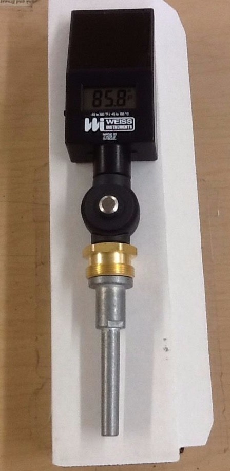 Weiss Instruments 2CYL7 Solar Only Digital Industrial Thermometer