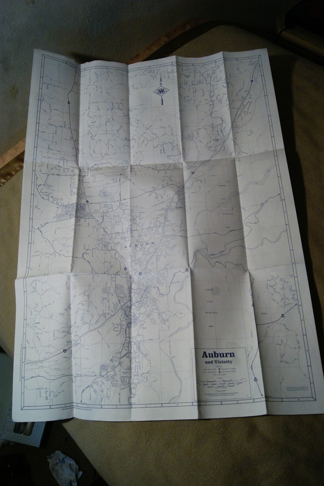 Auburn - California - Map - 1991