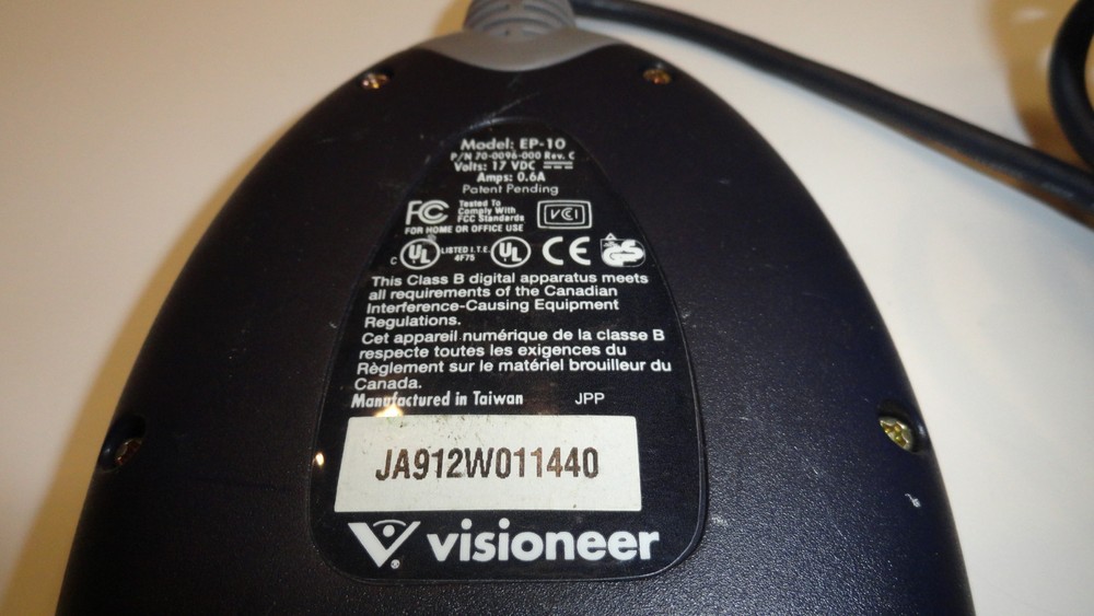 BB5: Visioneer EP-10 Parallel Scanner Strobe Connector 70-0096-000