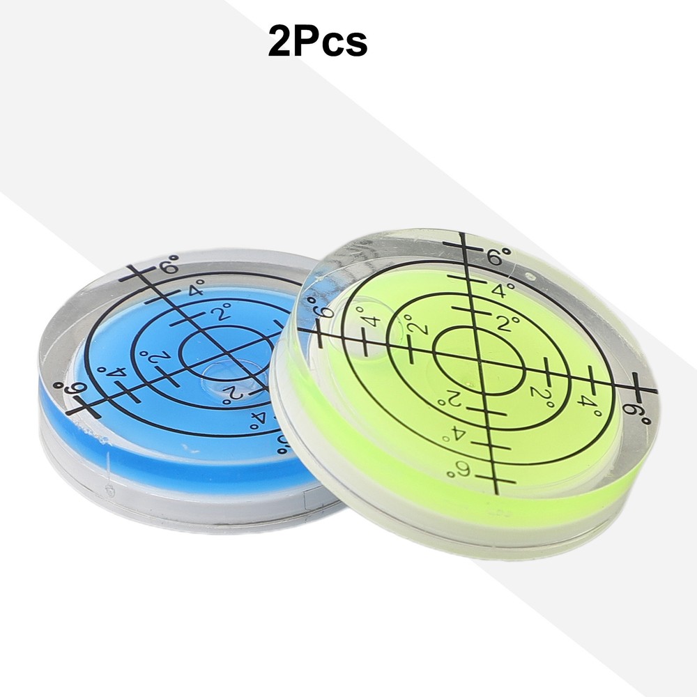 2Pcs 32mm Bubble Level for Adjusting Office Machines and Computer Monitors