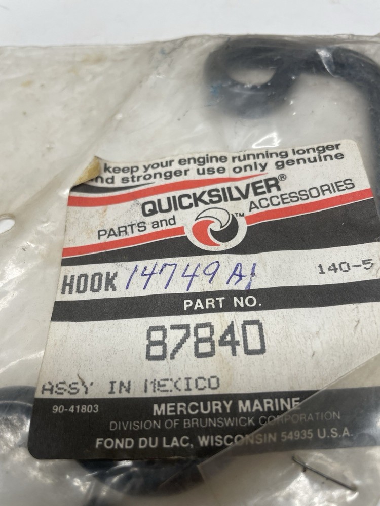 Mercury Quicksilver 87840 Hook Assembly