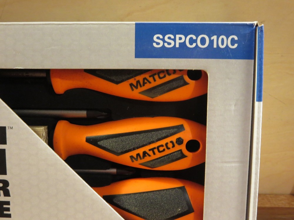 Matco SSPCO10C 10pc. Screwdriver Set, Orange New