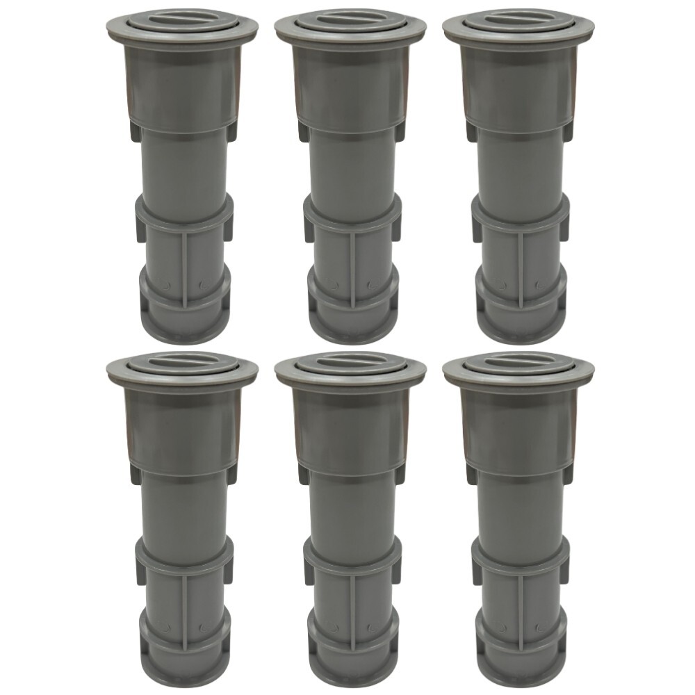 Aquastar US103 7.5" Umbrella Stands with Sleeve & Center Cap Light Gray (6 Pack)