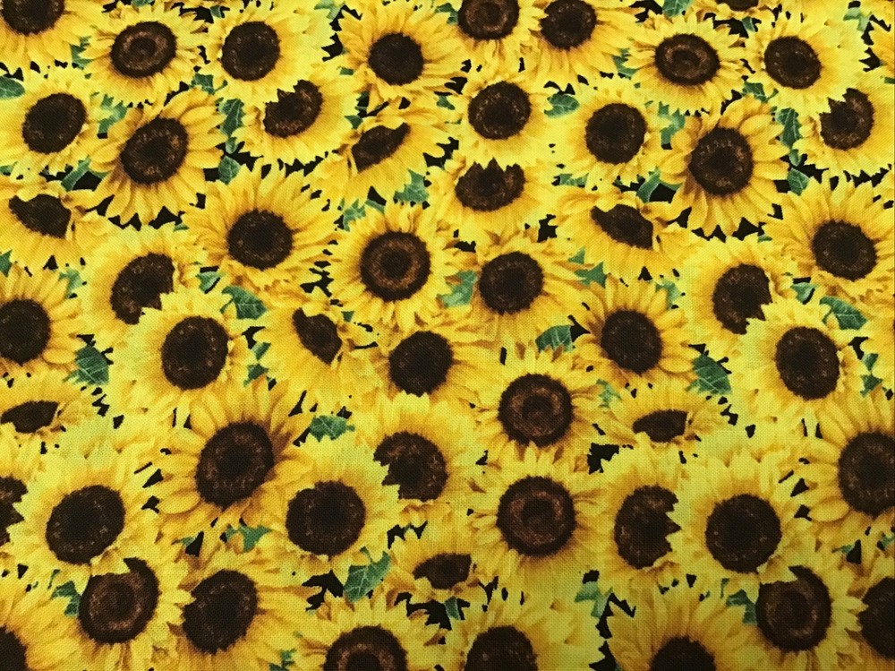 Fabric Sunflowers 8781, 1 yard