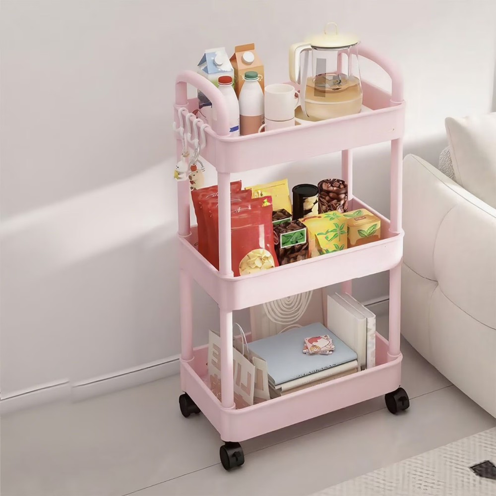 Metal Utility Cart Rolling Storage
