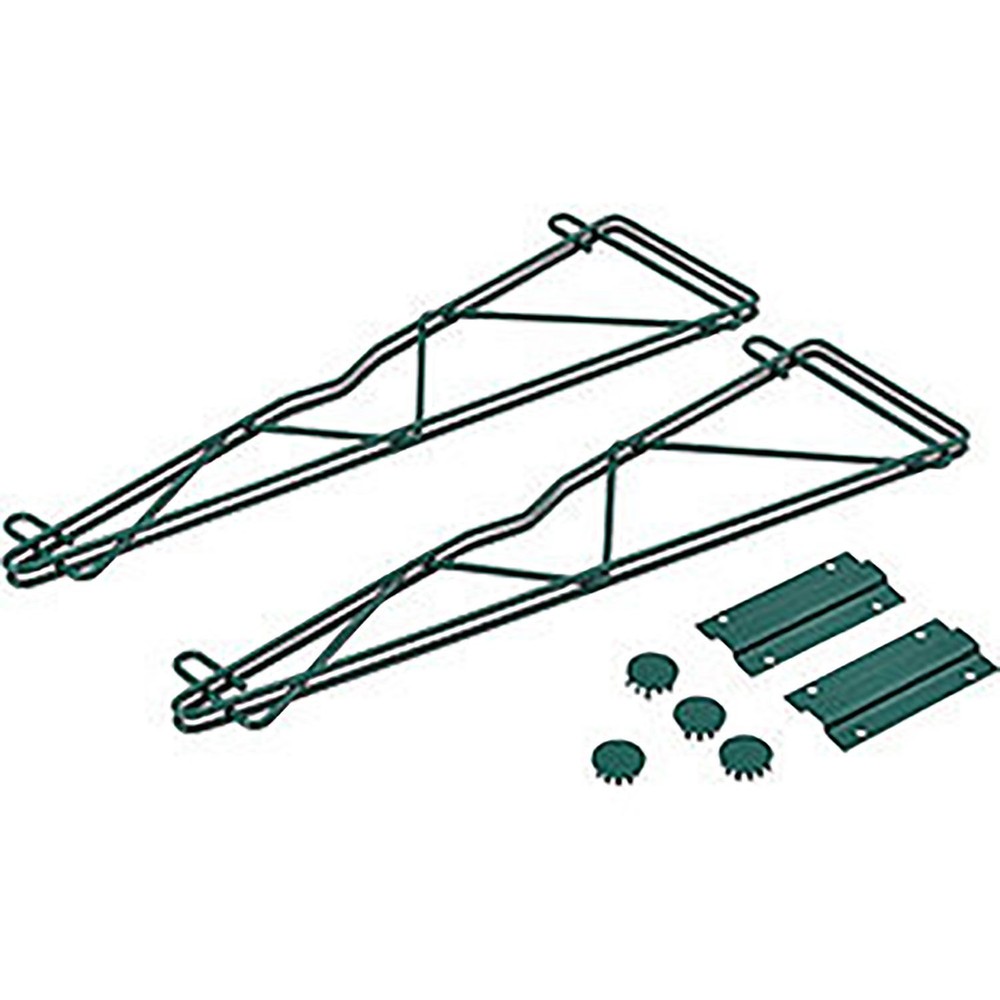 Nexel 21" Single Arm Fixed Wall Bracket (Pair) Green Epoxy Finish