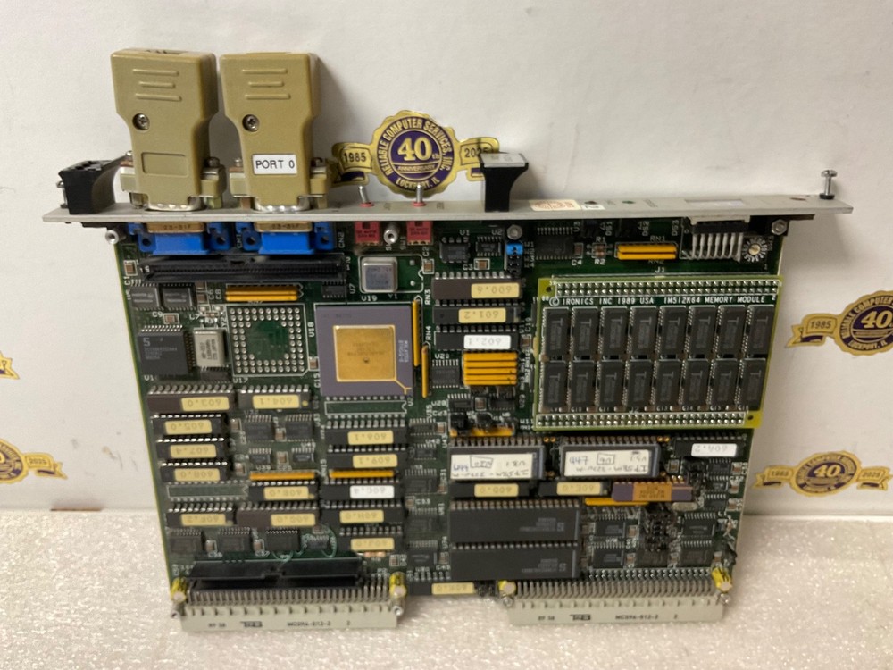Ironics IV-3230 CPU VME Computer Module MVME with IM512K64 Memory Module