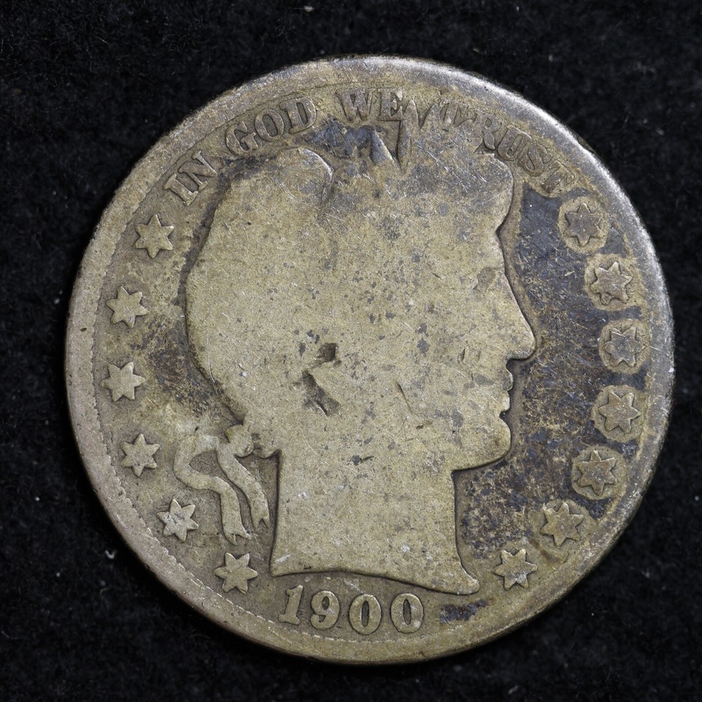 1900-S Barber Silver Half Dollar BO13
