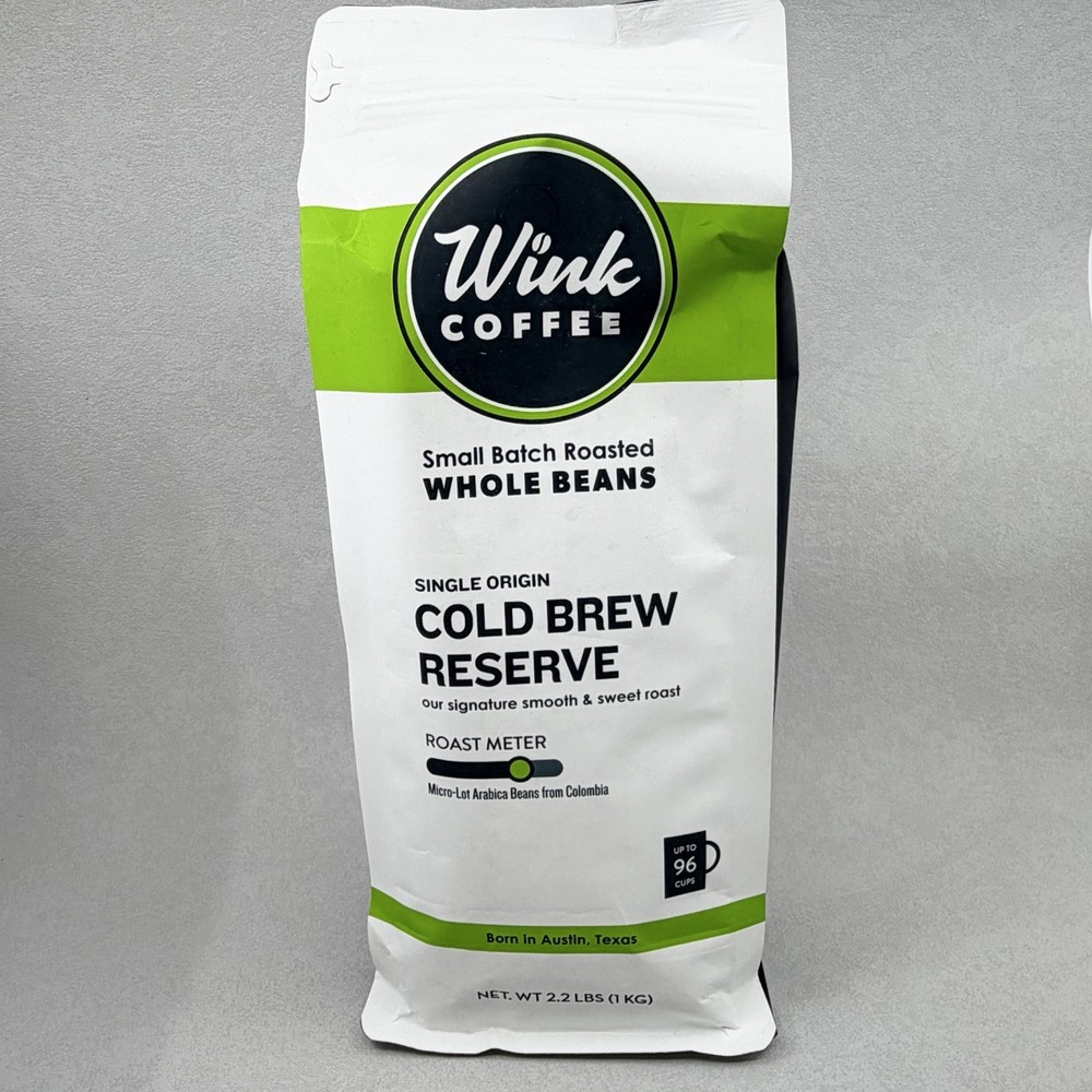 Wink Coffee Cold Brew Reserve Single Origin Small Batch Coffee 2.2lbs NEW