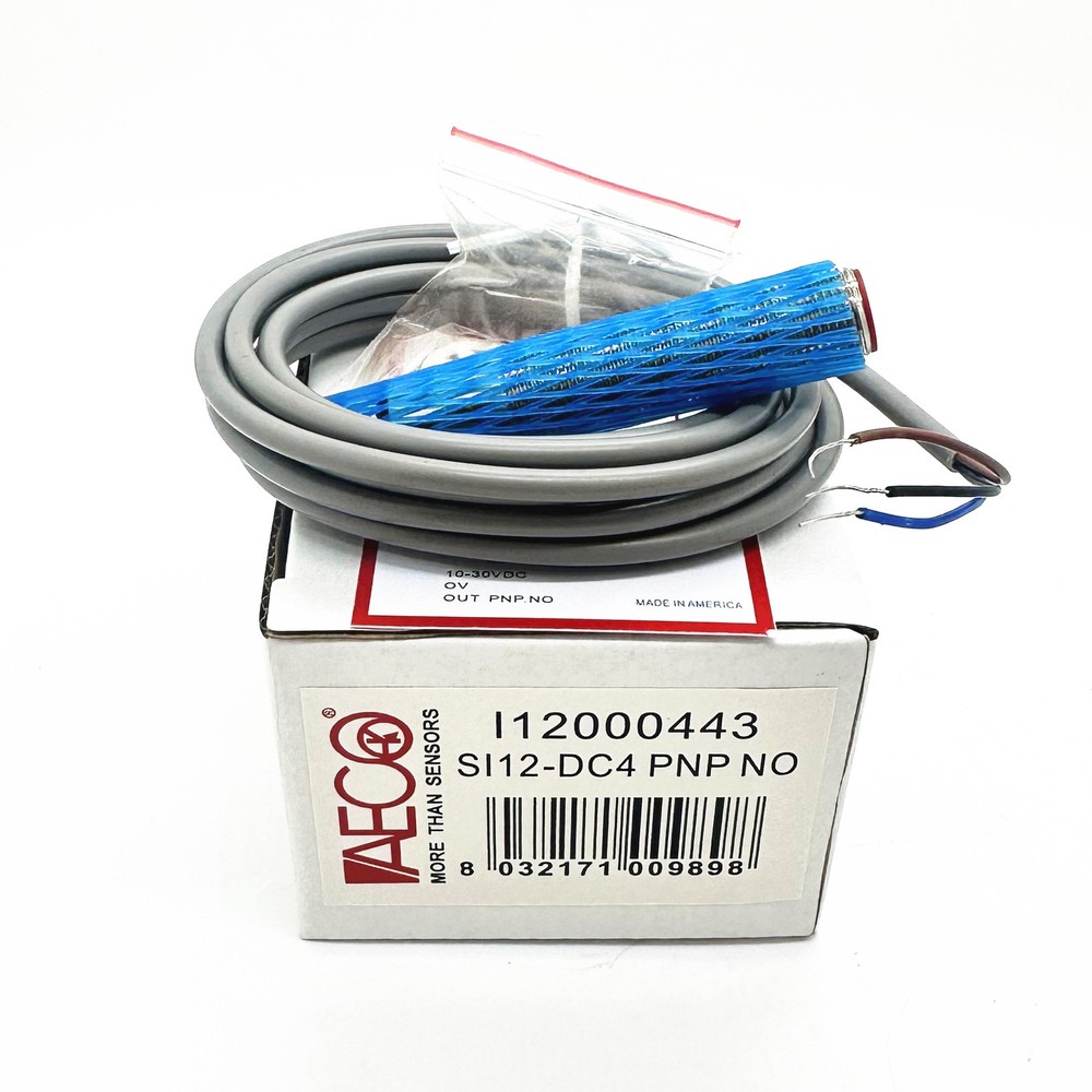 1pcs AECO Sensor I12000443 SI12-DC4 PNP NO Proximity switch