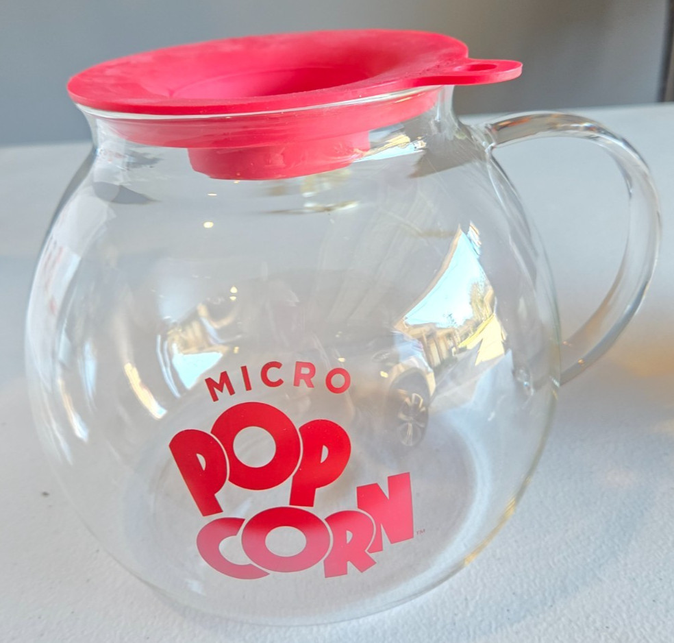 1.5 Quart Laroma Micro-Pop Microwave Popcorn Popper, Red